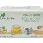 Thé naturel au gingembre, miel et coco 100% Naturel