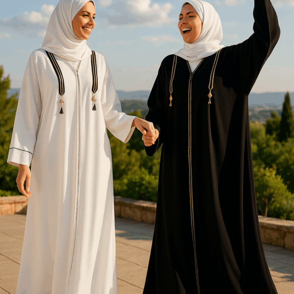 Abaya Dubaï zippée – Abaya moderne chic pour femme musulmane