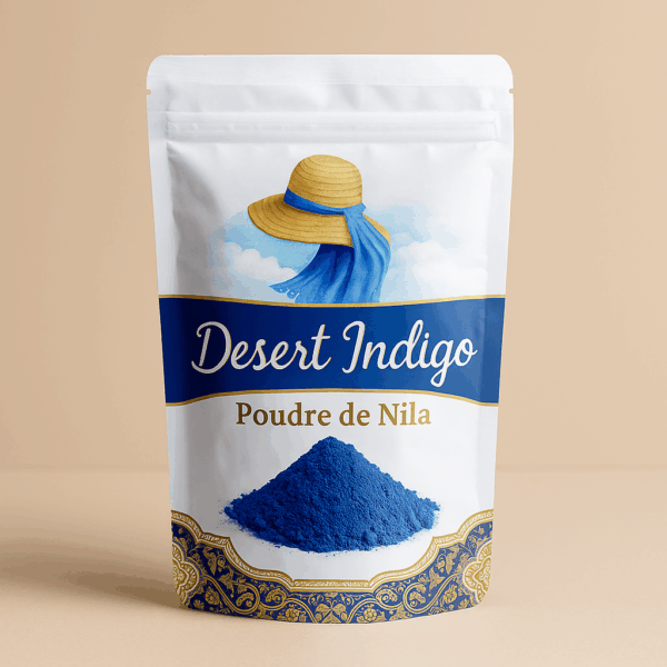 Desert Indigo – Poudre de Nila Marocaine 100% Naturelle