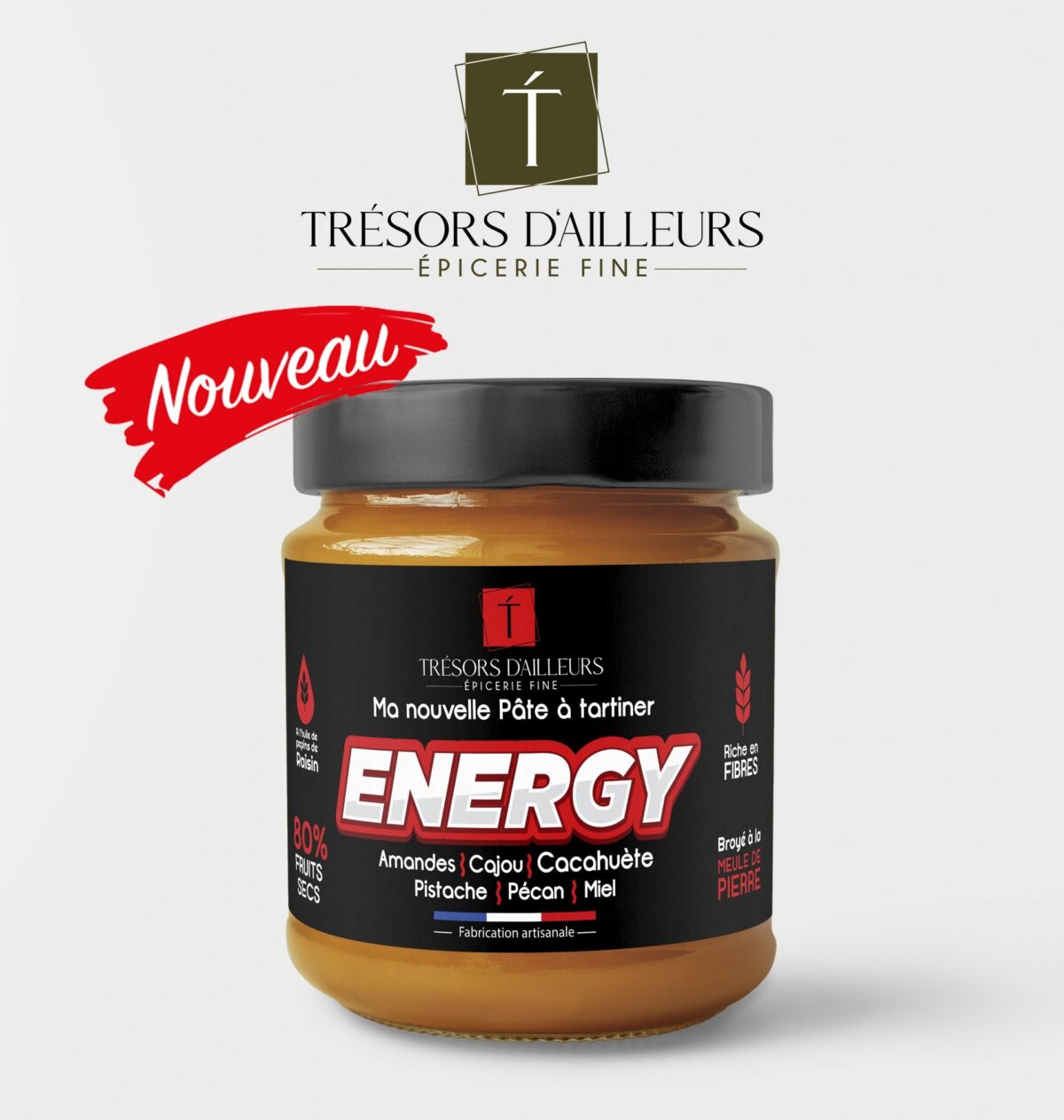 Pâte à Tartiner Énergétique “ENERGY” – Trésors d’Ailleurs 💪 – Image 1